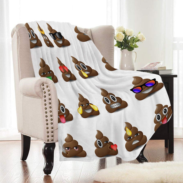 Emoji throw blanket sale