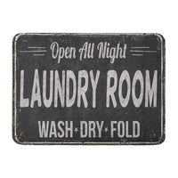 Vintage Laundry Room Sign Door Mat / Floor Runner