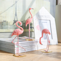 Pink Flamingo Resin Sculpture Figurine