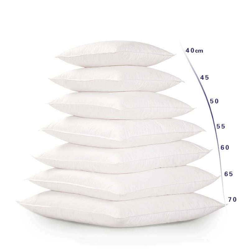 White Down Alternative Throw Pillow / Cushion Insert