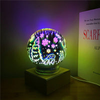 3D Magic Glass Ball USB Night Light Desk Lamp