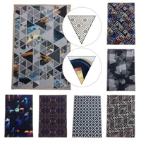 Abstract Geometric Pattern Printed Area Rug Floor Mat