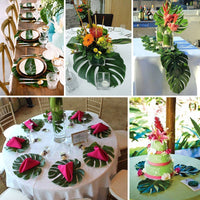 12-Piece Decorative Artificial Palm Leaves