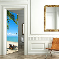 Tropical Beach / Ocean 3D Door Mural Sticker