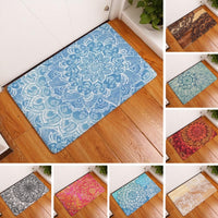 Multi-Color Bohemian Flower Print Door / Floor Mat