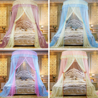 Two-Color 47" Round Sheer Princess Bed Canopy