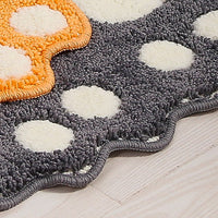 Footprint Shape Bathroom Rug Mat