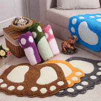 Footprint Shape Bathroom Rug Mat