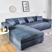 Gradient Striped Ripple Pattern Sofa Couch Cover