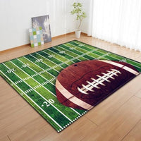 Kids American Football Print Area Rug Floor Mat