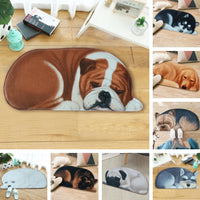 Lazy Sleeping Puppy Dog Shape Floor / Door Mat