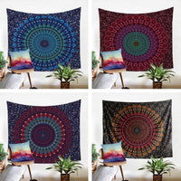 Multi-Color Bohemian Floral Mandala Wall Tapestry