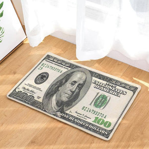 One Hundred Dollar Bill Money Print Door Mat / Floor Runner