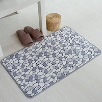 Multi-Color Pebble Stone Pattern Absorbent Bath / Door Mat