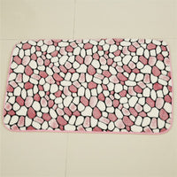 Multi-Color Pebble Stone Pattern Absorbent Bath / Door Mat