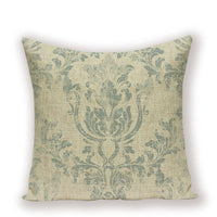 18" Vintage Shabby Chic Floral Print Throw Pillow Cover