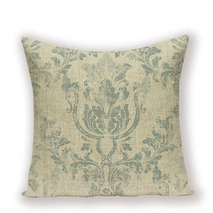 18" Vintage Shabby Chic Floral Print Throw Pillow Cover