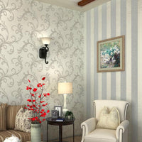 Beige / Gray Floral Damask Wallpaper