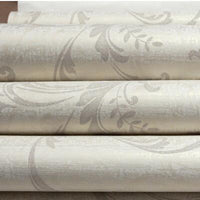 Beige / Gray Floral Damask Wallpaper