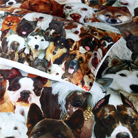 3-Piece Dog Photo Collage Duvet Cover Bedding Set