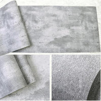 Multi-Color 3D Vinyl Industrial Concrete Texture Wallpaper