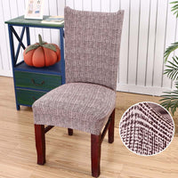 Simple Cross Weave Pattern Dining Chair Cover