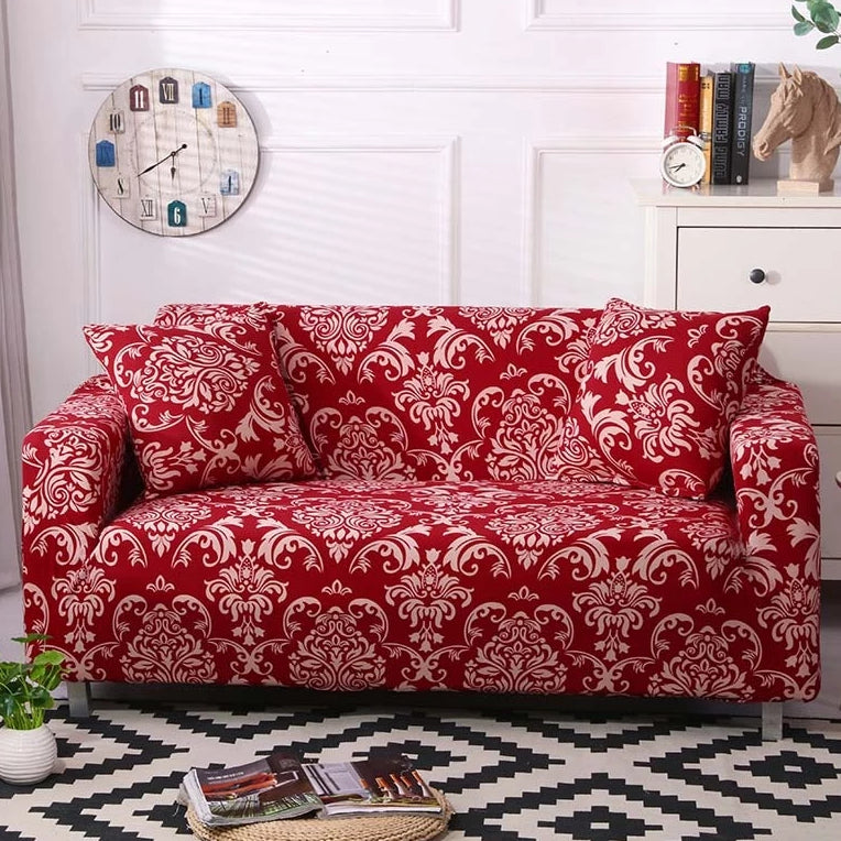 old fashioned floral couch