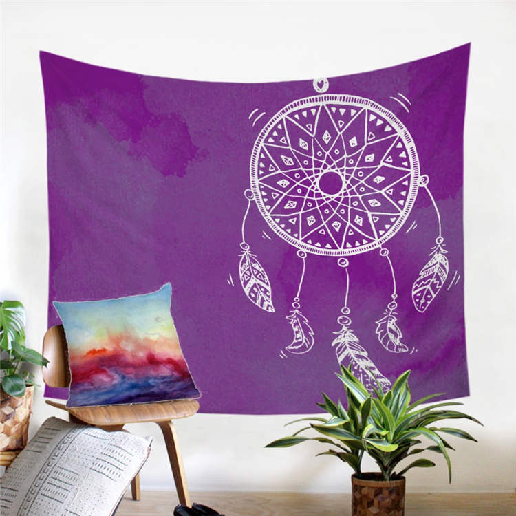 Watercolor Dreamcatcher Wall Tapestry