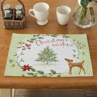 Traditional Christmas Print Table Placemat