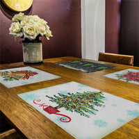 Traditional Christmas Print Table Placemat