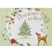 Traditional Christmas Print Table Placemat