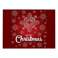 Red Merry Christmas Print Table Placemat