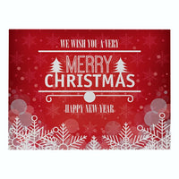 Red Merry Christmas Print Table Placemat