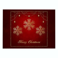 Red Merry Christmas Print Table Placemat