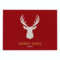 Red Merry Christmas Print Table Placemat