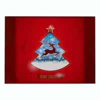 Red Merry Christmas Print Table Placemat