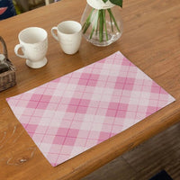 Multi-Color Square Plaid Pattern Table Placemat