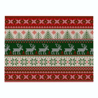 Red & Green Plaid / Christmas Pattern Table Placemat