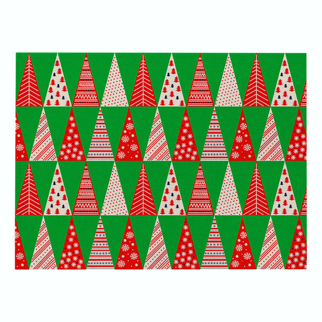 Red & Green Plaid / Christmas Pattern Table Placemat
