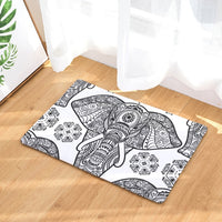 Multi-Color Bohemian Pattern Elephant Door / Floor Mat