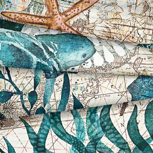 2/3-Piece Mediterranean Sea Turtle Print Duvet Cover Set