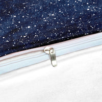 2/3-Piece Blue Space Star Constellation Print Duvet Cover Set