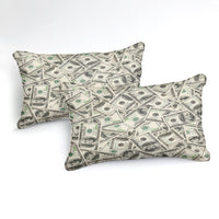 2/3-Piece Hundred Dollar Bill Money Print Duvet Cover Set