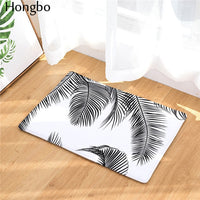 Multi-Color Tropical Leaf Print Door / Floor Mat