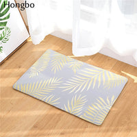 Multi-Color Tropical Leaf Print Door / Floor Mat