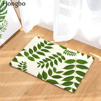 Multi-Color Tropical Leaf Print Door / Floor Mat