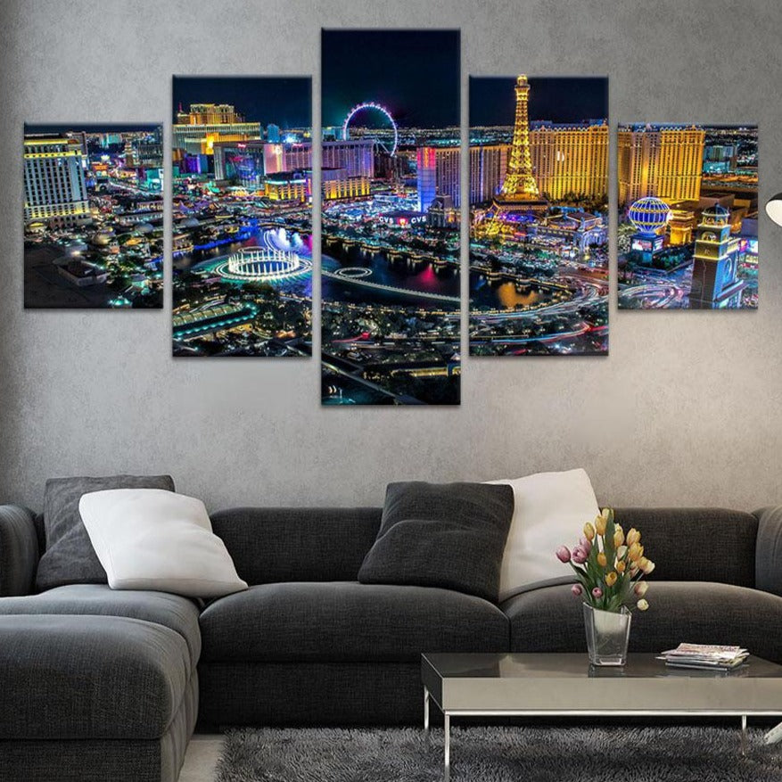 GRETIFY Las Vegas Tapestry For Bedroom Orange,red And Yellow Sunset On The  Las Vegas Strip Tapestries Wall Art Decoration Wall Hanging For Living Dorm