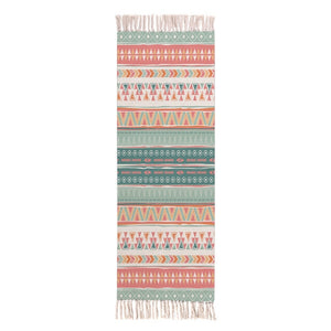 Woven Multi-Color Bohemian Pattern Accent Throw Rug