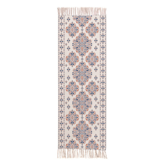 Woven Multi-Color Bohemian Pattern Accent Throw Rug