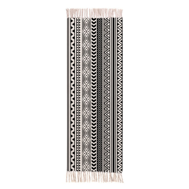 Woven Multi-Color Bohemian Pattern Accent Throw Rug